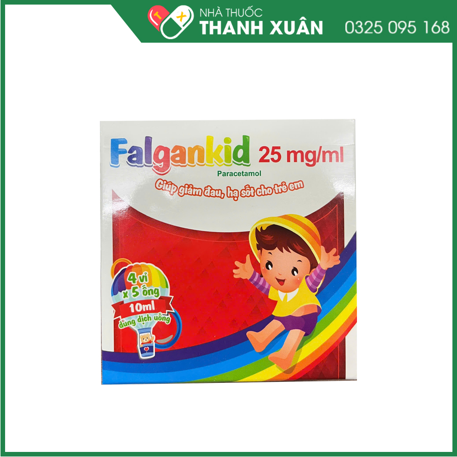 Falgankid 25mg/mL thuốc giảm đau, hạ sốt